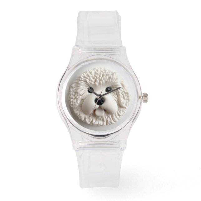 Montre Bichon Frise Dog 3D inspiré (Recto)