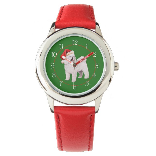 Montre Bichon Frise Noël (devant)