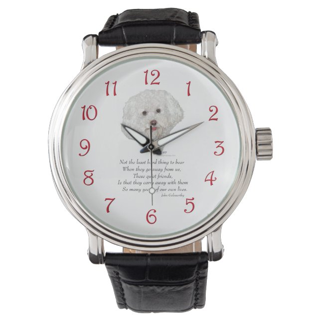 Montre Bichon Frise Pont de l'Arc-en-Ciel (devant)
