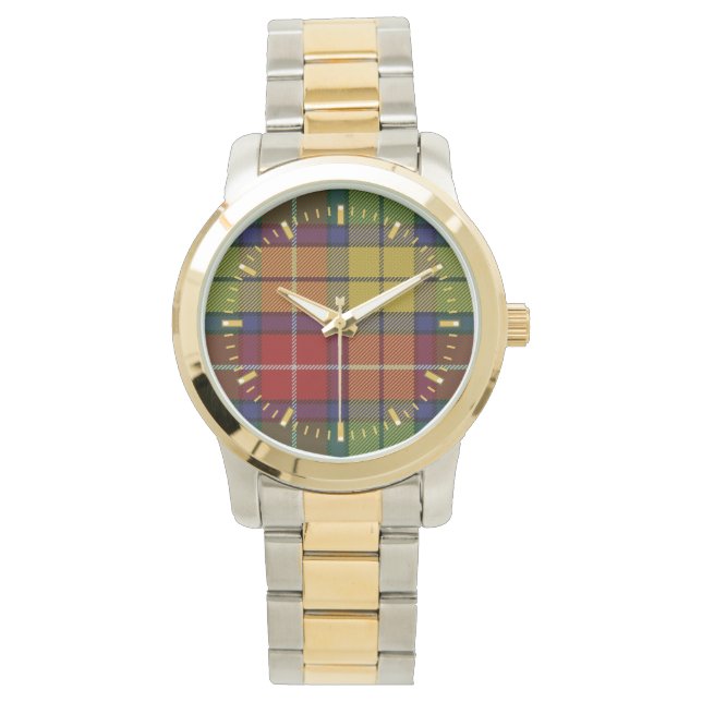 Montre bicolore Buchanan Tartan (devant)
