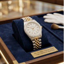Montre Bicolore Or & Argent | Cadrant à Côtelets