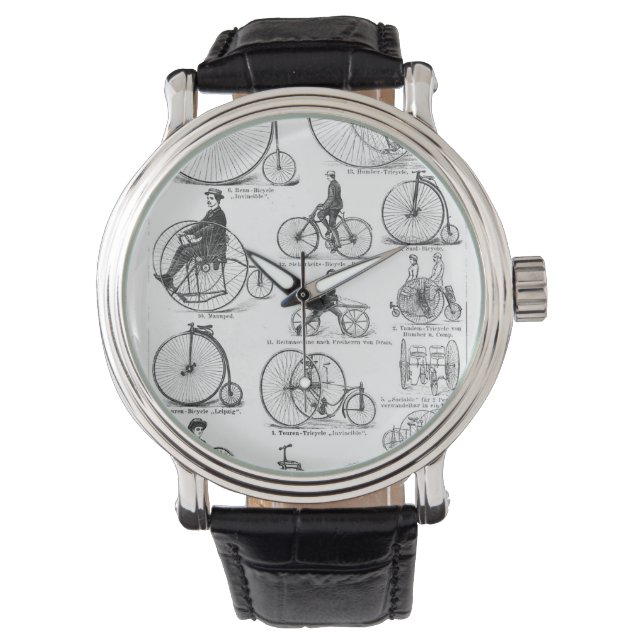 Montre Bicyclette à grande roue Penny Farthing (devant)