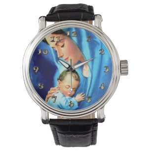 Montre Bienheureuse Vierge Marie avec Bébé Jésus