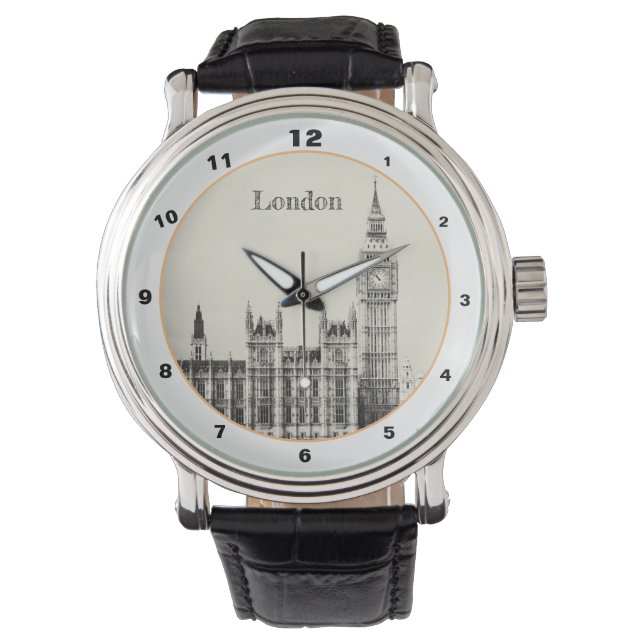 Montre Big Ben Clock & Londres, Westminster /vintage UK (devant)