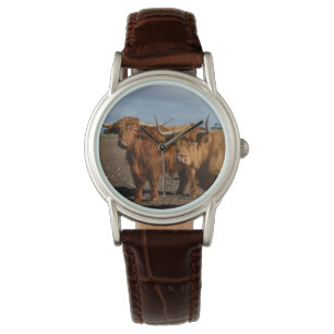 Montre Big Brown Highland Cows