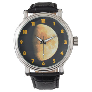 Montre Big Old Moon Gras Orange Numéros wam