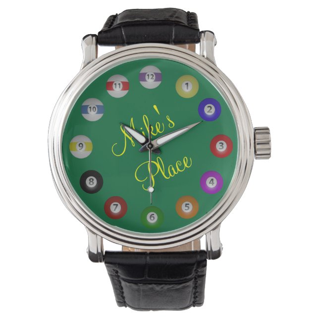 Montre Billiard Ball numéroté avec nom (devant)