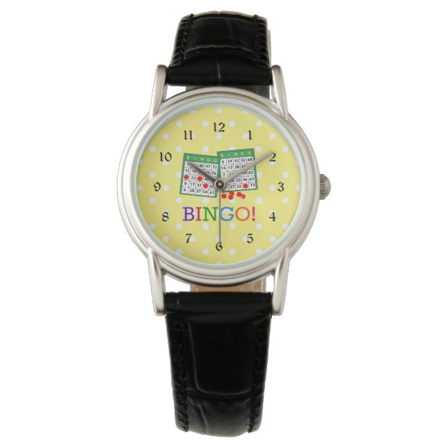 Montre Bingo ! Green and White Bingo Cards (devant)