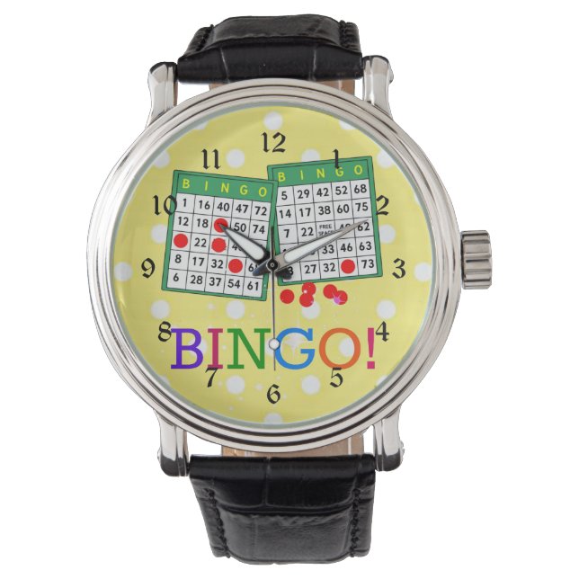 Montre Bingo ! Green and White Bingo Cards (devant)