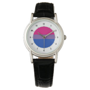 Montre Bisexualité drapeau de la fierté