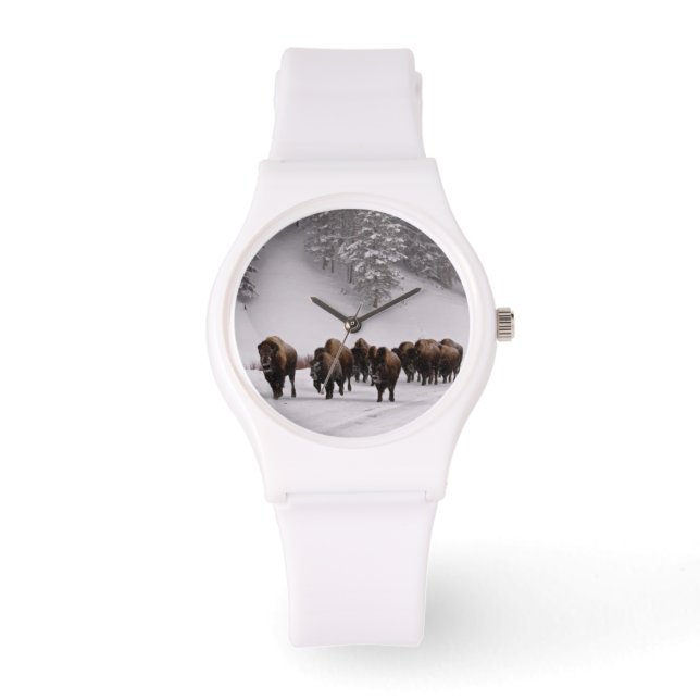 Montre Bison en hiver (Recto)