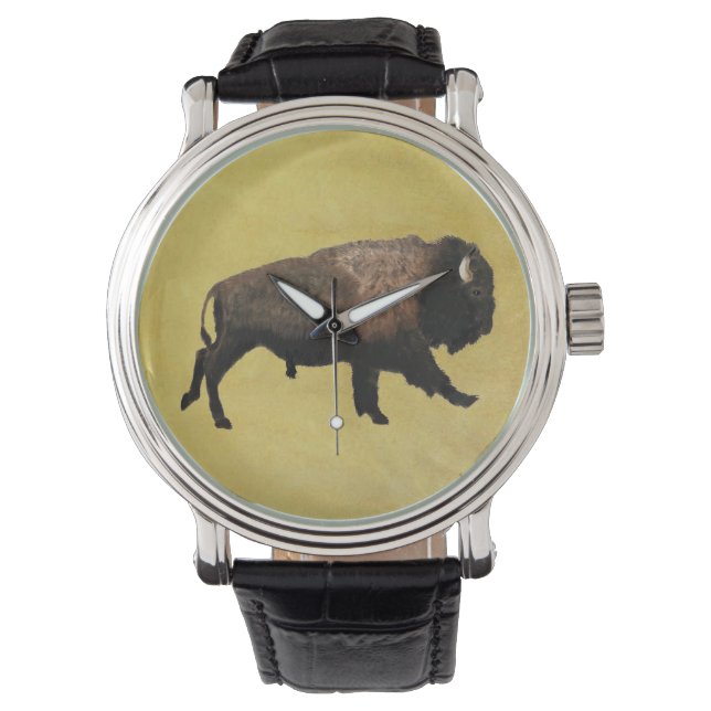 Montre Bison galopant (devant)