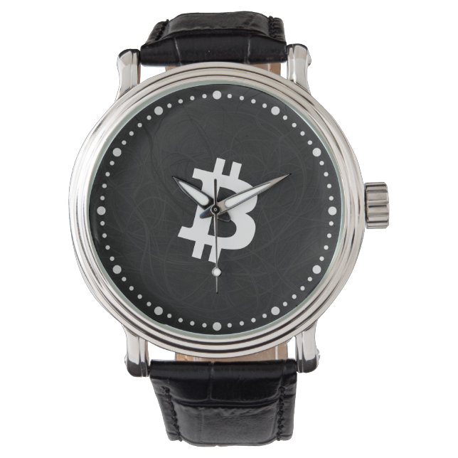 Montre BitCoin Neurone Noir (devant)