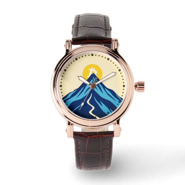 Montre Bitcoin Rising (Style: Bright) (Recto)