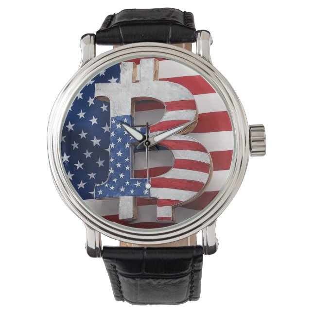 Montre Bitcoin USA (devant)