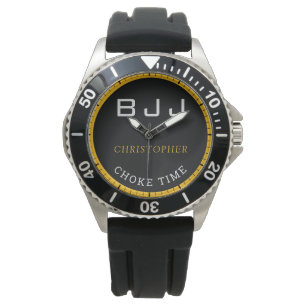 Montre BJJ Jiu Jitsu Temps de Choc Personnalisé Homme Noi