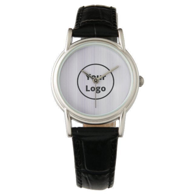 Montre Black and white fine stripes (devant)