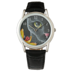 Montre Black Cat 510 coccinelle Fleur jaune
