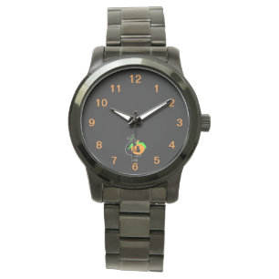 Montre Black Cat Citrouille Unisex Oversize Black Watch