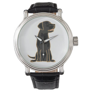 Montre Black Labrador Retriever Art Watch
