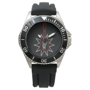 Montre Black Rubber Watch - Rock n'Roll
