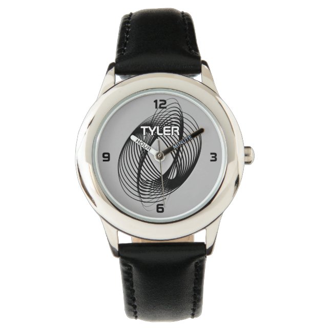Montre Black Spiral, do-it-yourself Nom Blanc & Blanc Out (devant)