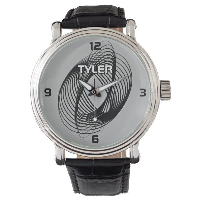 Montre Black Spiral, do-it-yourself Nom Blanc & Blanc Out (devant)