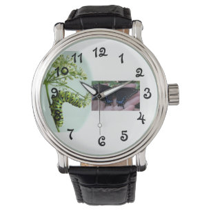 Montre Black Swallowtail Caterpillar manger persil watch