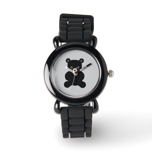 Montre Black Teddy Bear Watch (Recto)