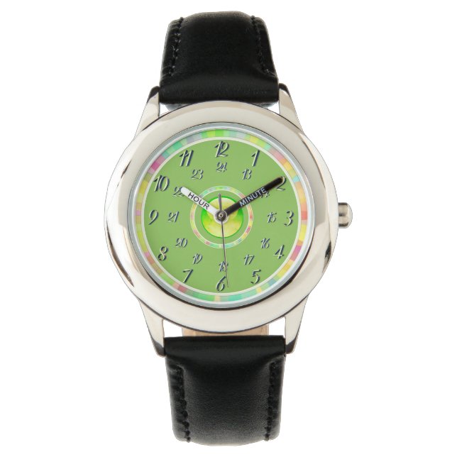 Montre Black Yellow Green Watch (devant)