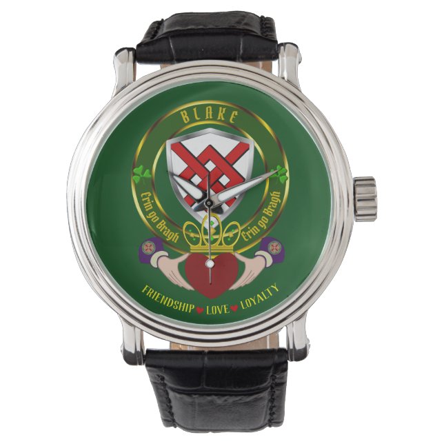 Montre Blake Irish Shield & Claddagh Watch (devant)