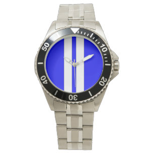 Montre Blanc bleu de cobra de Shelby emballant des