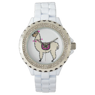 Montre blanche de lama de bracelet
