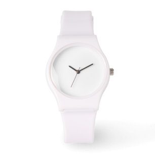 Montre blanche sport pour femme en silicone