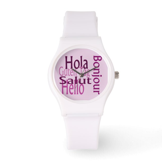 Montre blanche sportive (Recto)