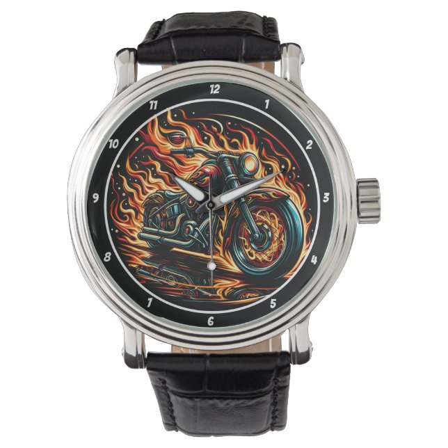 Montre Blazing Rider, Firestorm Watch Face. (devant)
