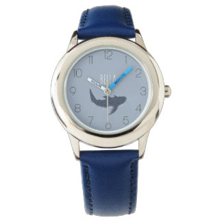 Montre Bleu adorable sous la mer Baleine requin Nom