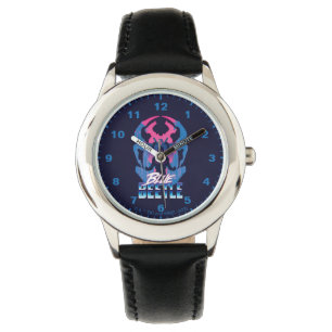 Montre Bleu Beetle Rétrowave contre graphique