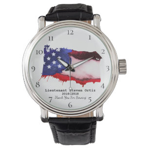 Montre Bleu blanc rouge militaire de vétéran des