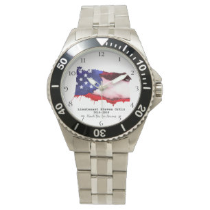Montre Bleu blanc rouge militaire de vétéran des