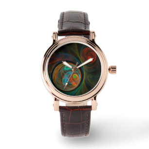 Montre Bleu de renaissance Art Abstrait