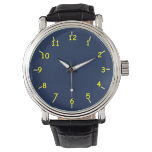 Montre Bleu et jaune