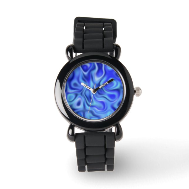 Montre bleu liquide (Recto)