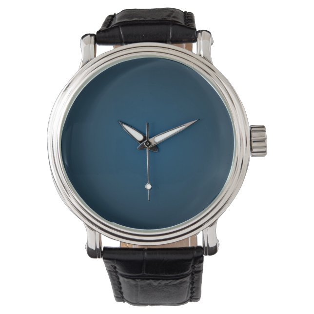 montre bleu marine (couleur solide) (devant)