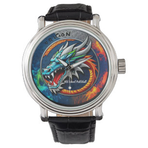 Montre bleu Old School Pickleball Dragon