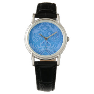 Montre Bleu Oriental Peacock Birds