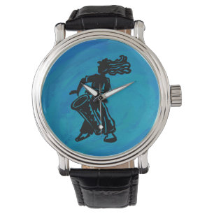 Montre Bleu tambour Boogie Nights New York