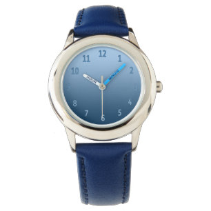 Montre Bleu transparent