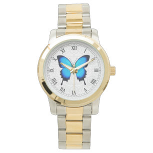 Montre bleue de papillon de Papilio Ulysse