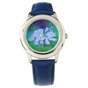 Montre bleue de Triceratops